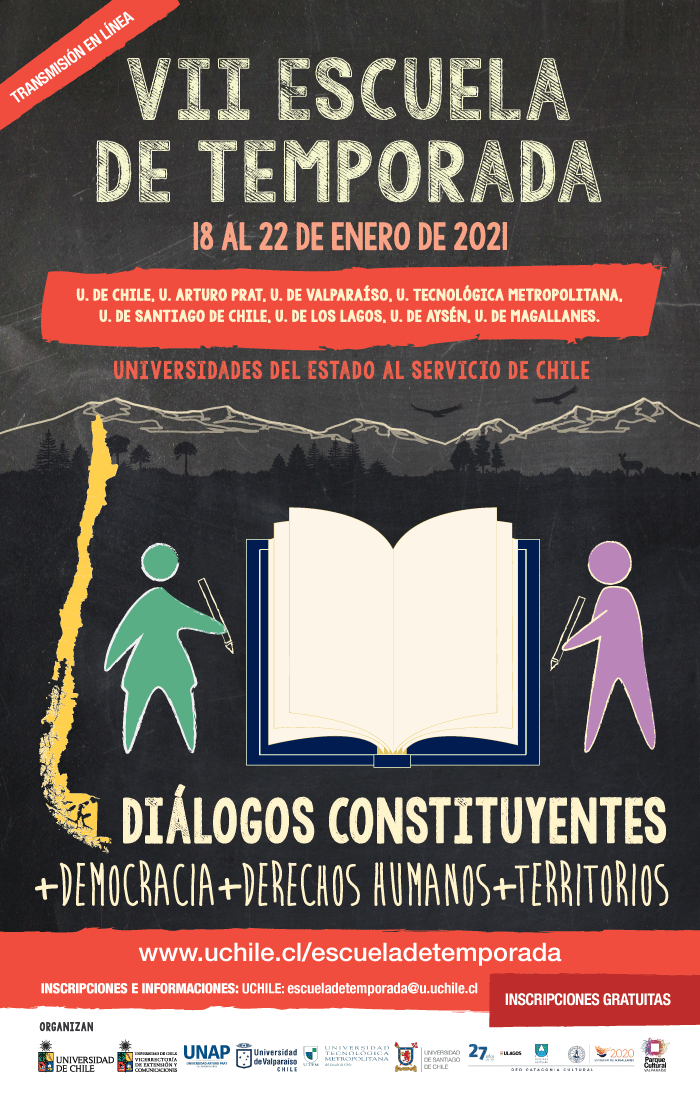 Ocho universidades estatales del país se unen para realizar Escuela de Temporada virtual con el foco en el proceso constituyente