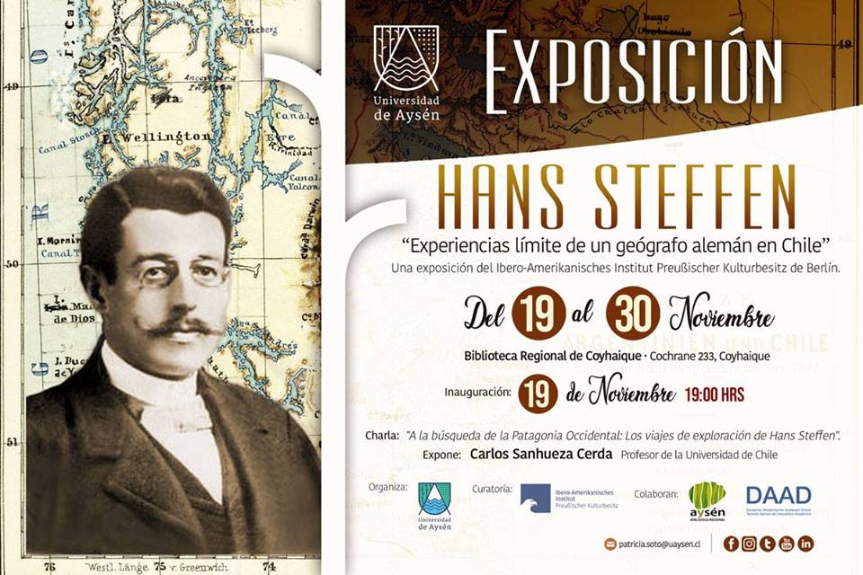 Con charla magistral UAysén inaugurará exposición sobre Hans Steffen